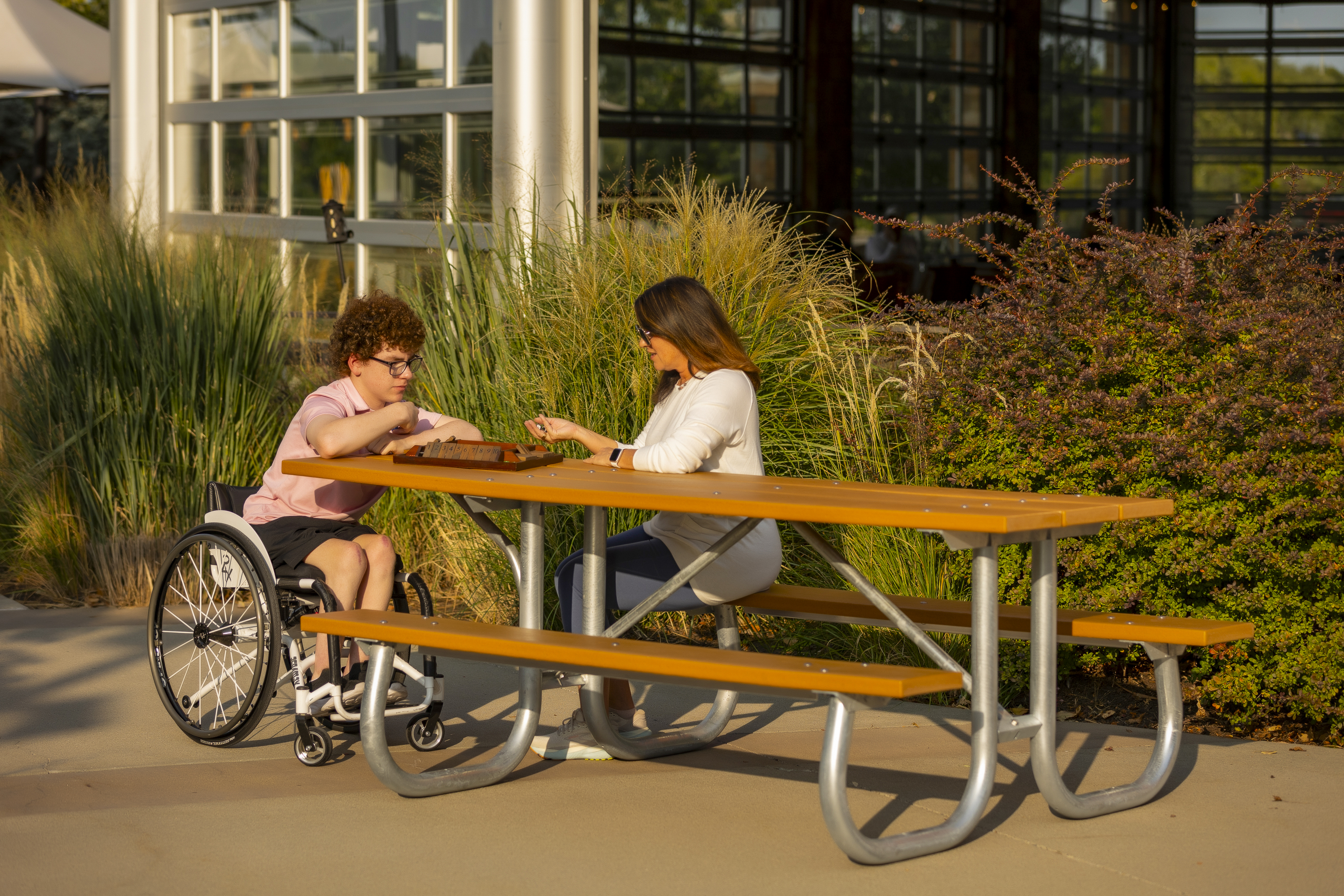 Galvanized Frame Table 