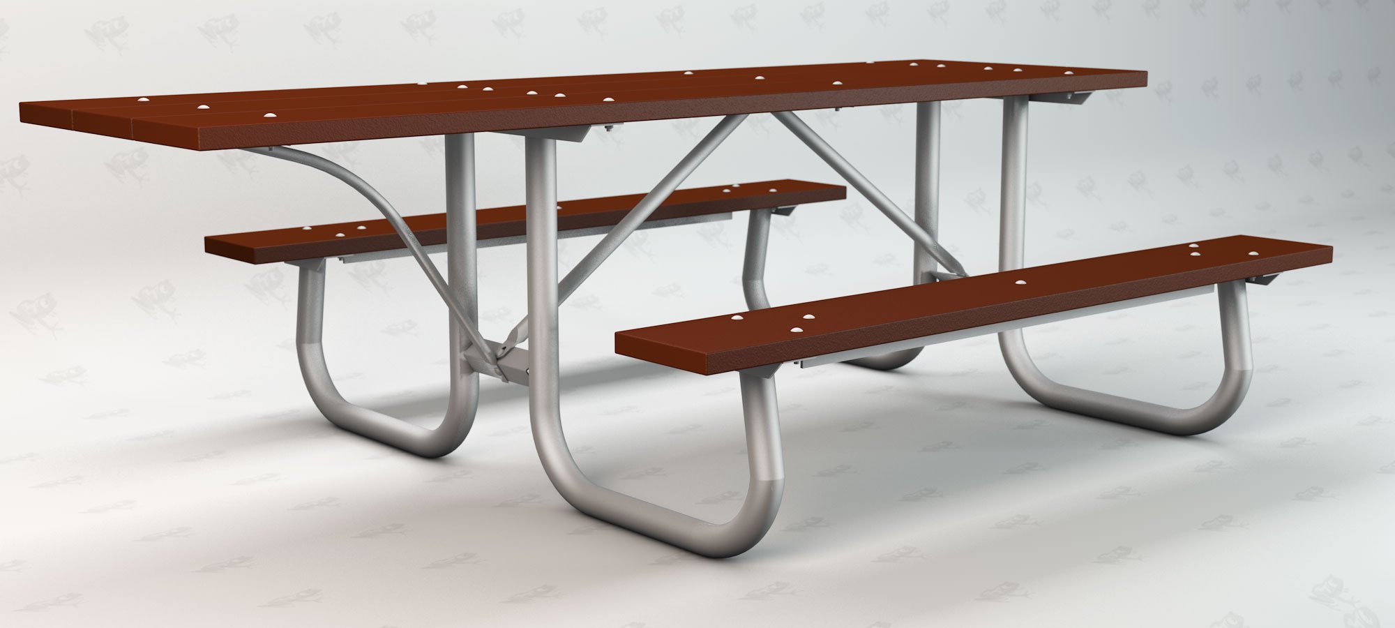 Galvanized Frame Table ADA-Left