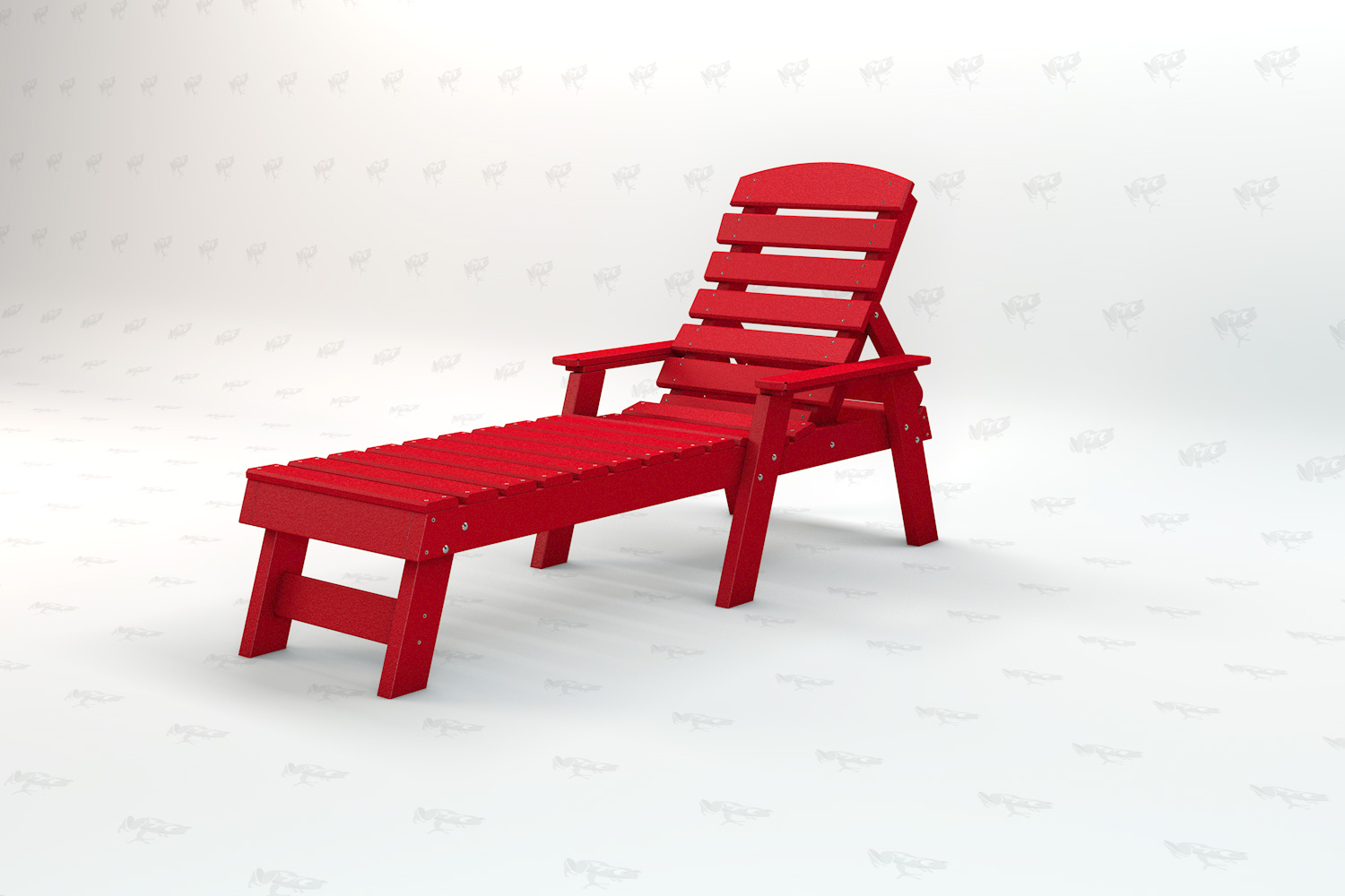 Pensacola Chaise Lounge Chair  Right__RED