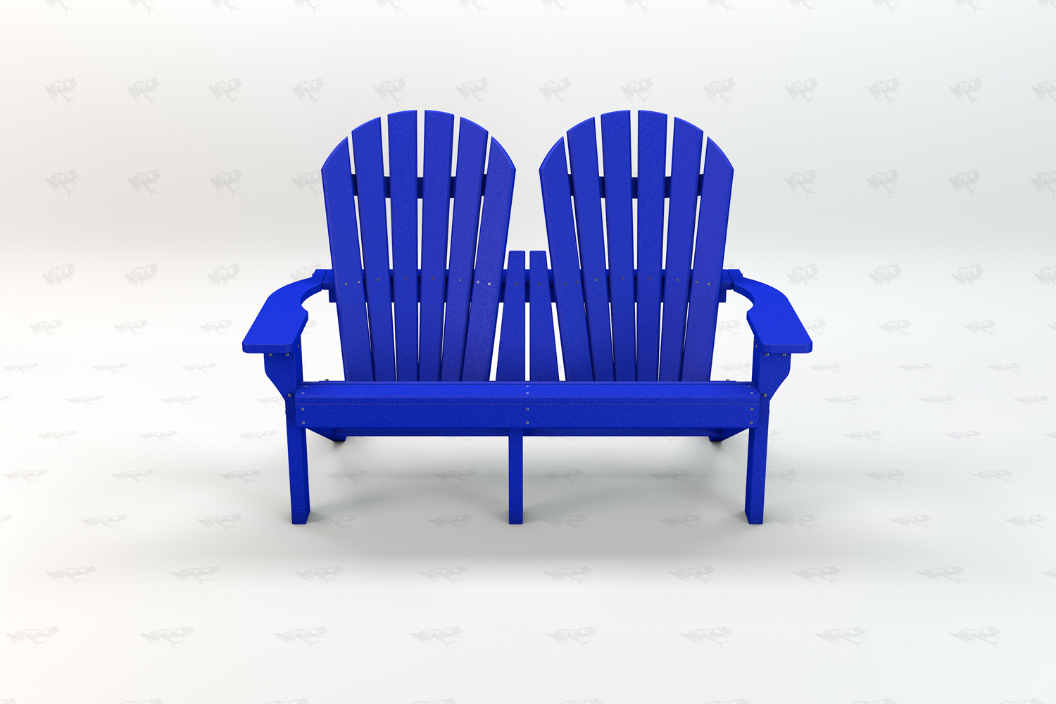 Riviera 2-Seat Adirondack Front Blue