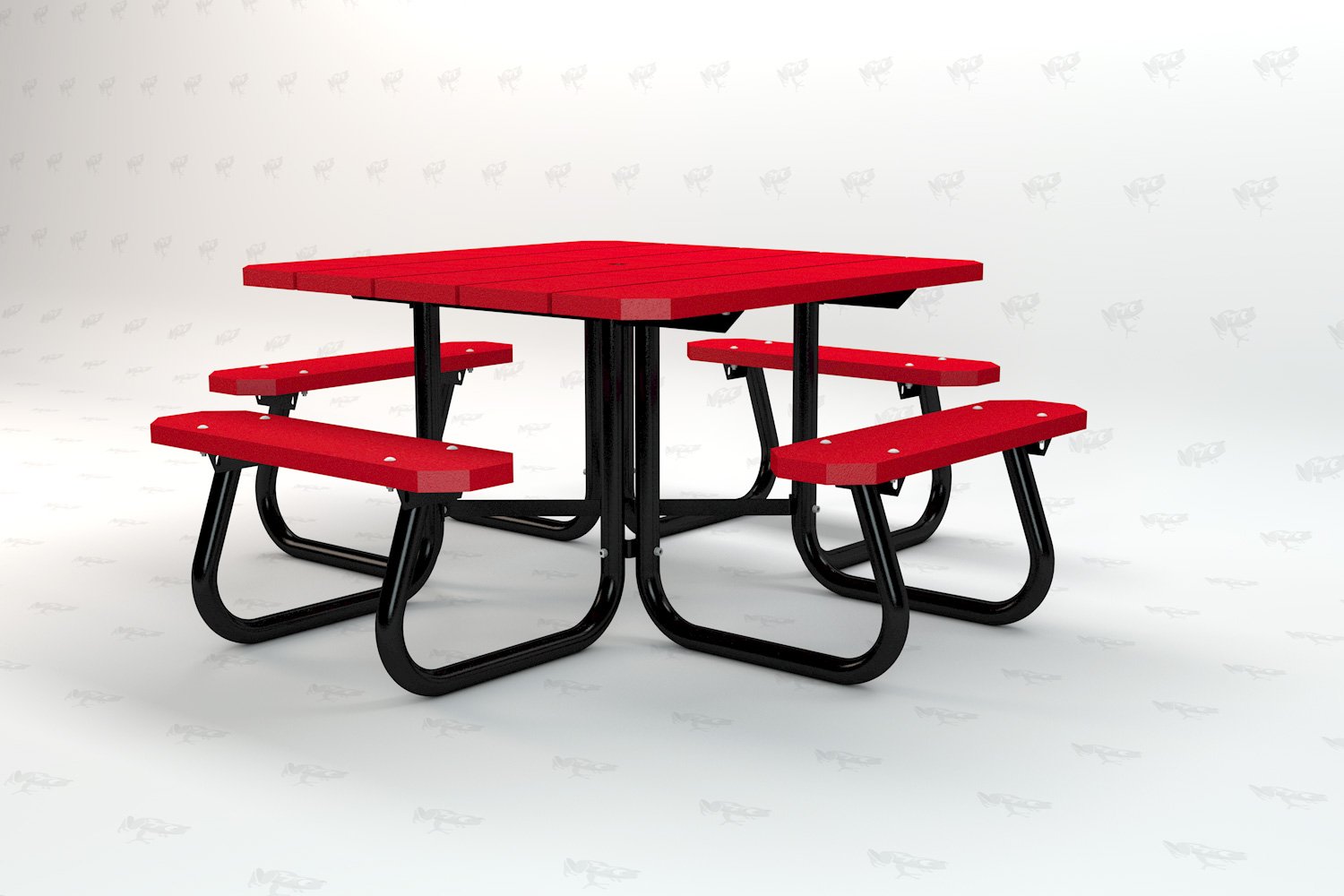 Square Table Right__RED