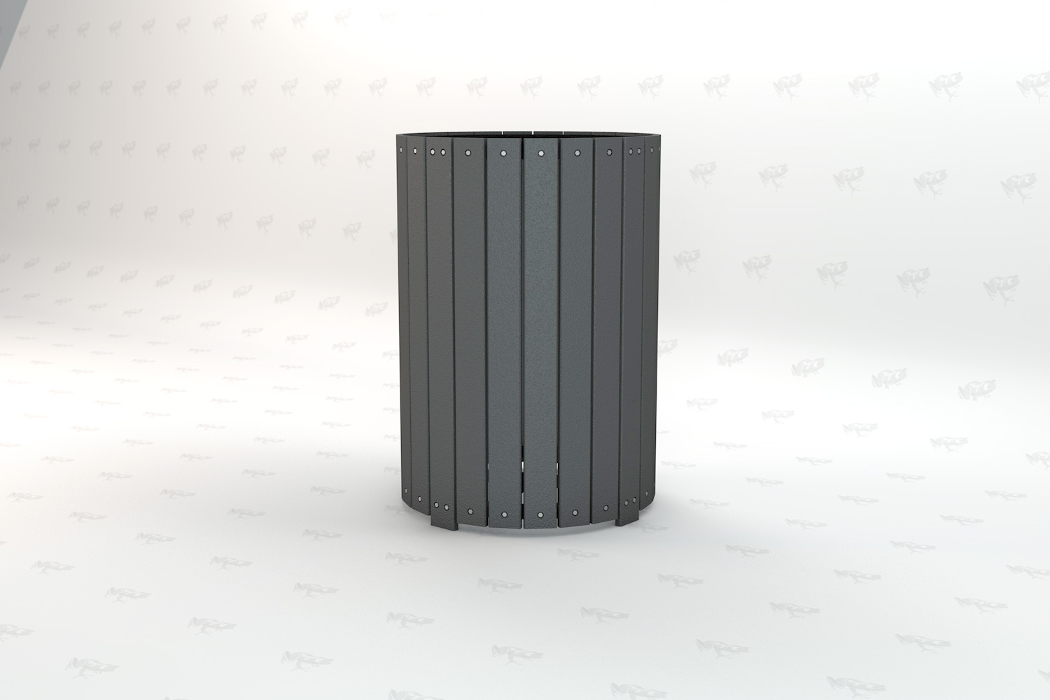 Standard Round Receptacle Right__GRA