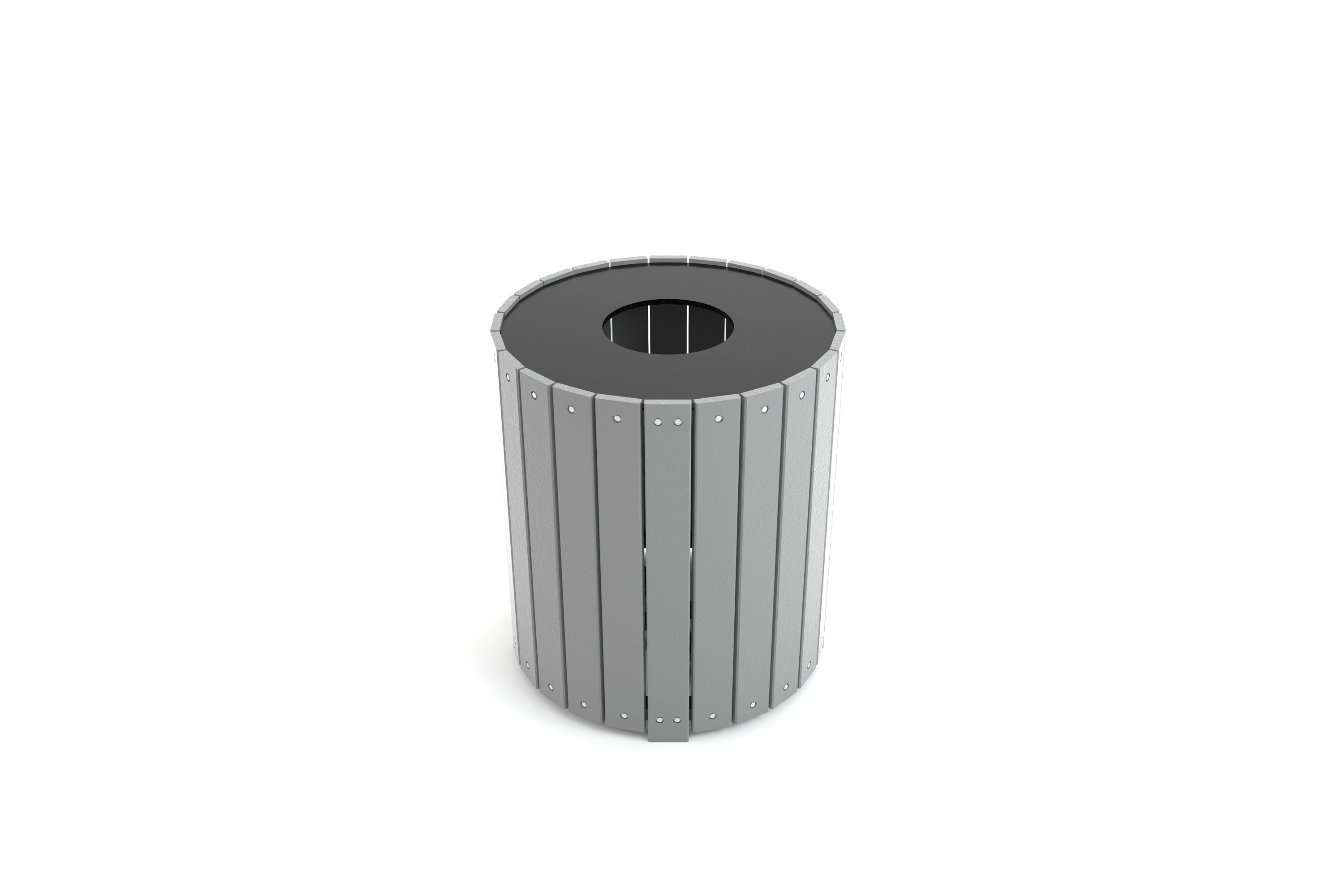Standard Round Receptacle Front__GRA