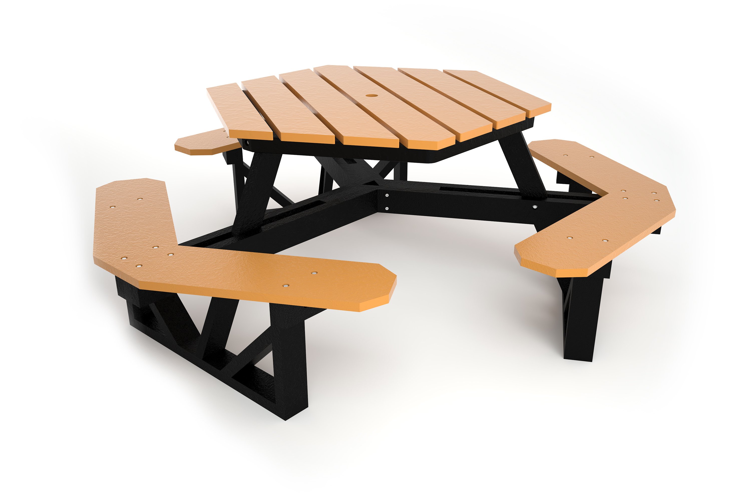 Hex Table Side - Cedar